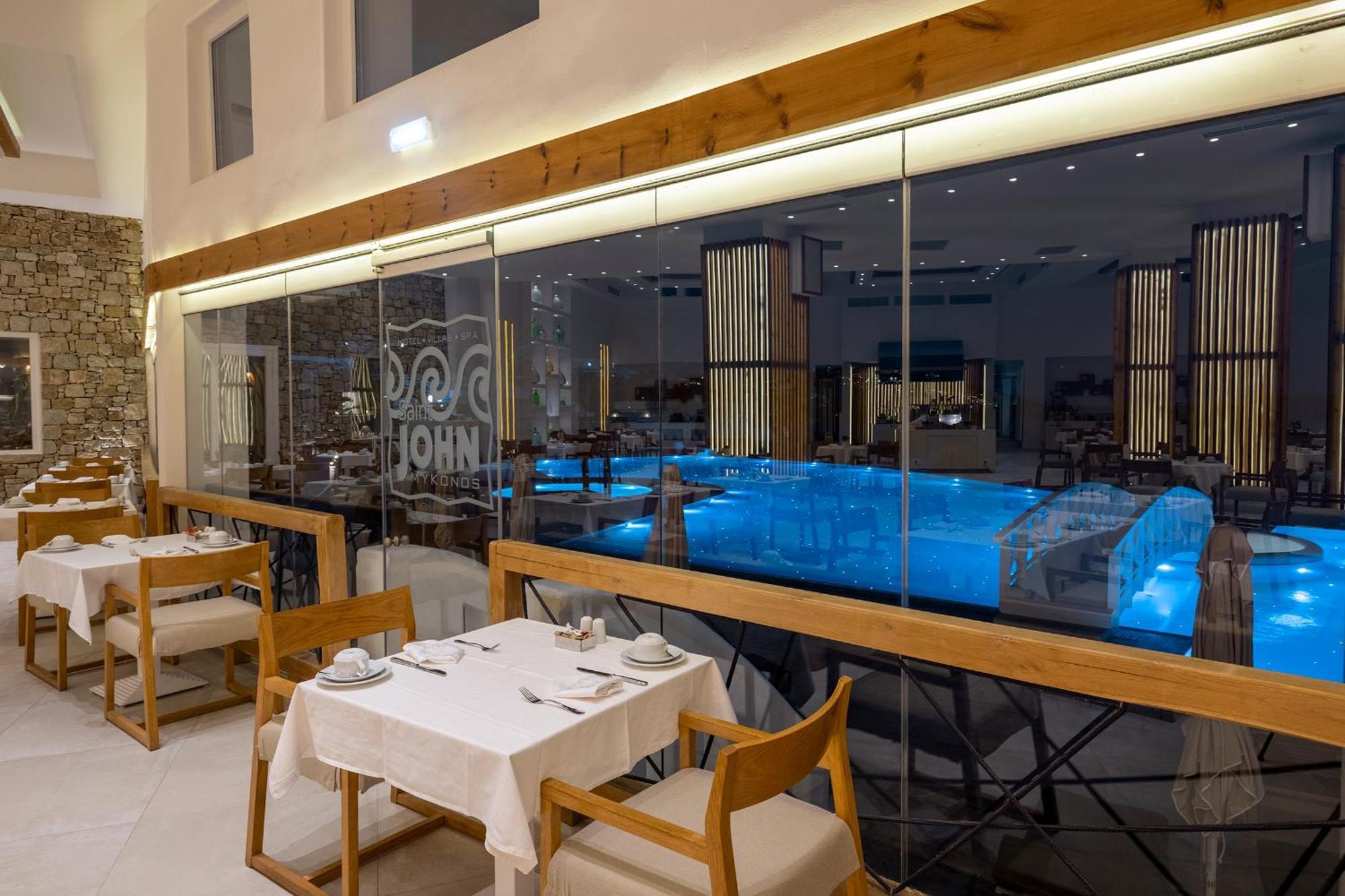 세인트 존 호텔 빌라 앤 스파 Agios Ioannis Diakoftis 외부 사진 The restaurant